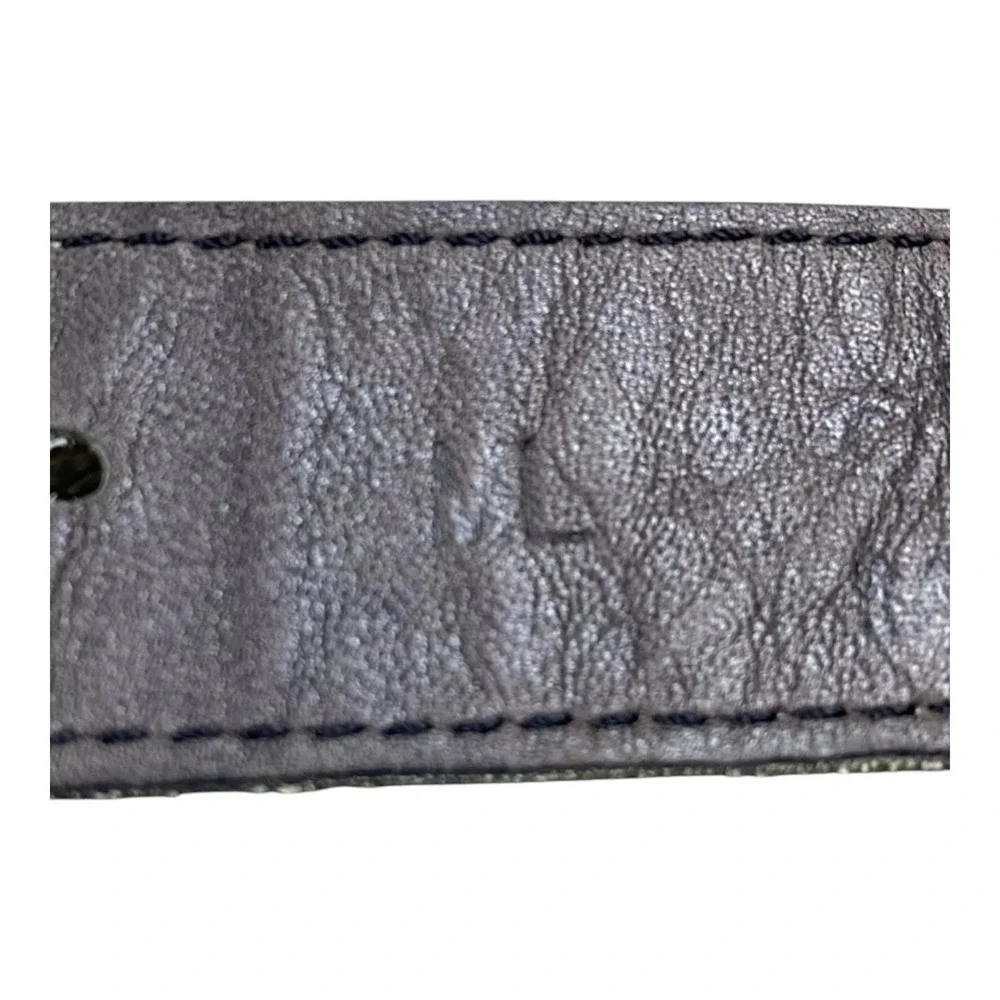 Vintage Leatherock Belt Women's LRG Textured Embellished Jewels Fashion USA Made